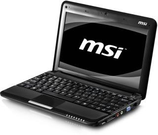 MSI U135 patogi klaviatūra, paltesnis topuchpad