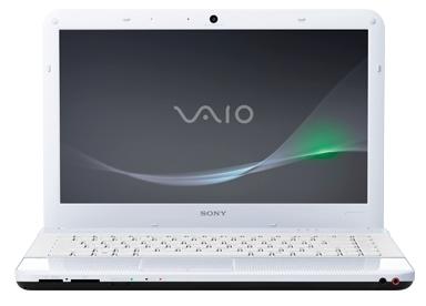 Sony VAIO Eserija priekiu balta